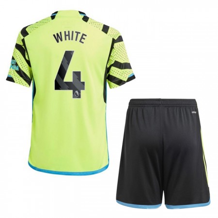 Arsenal White 4 Lasten Vieraspelipaita 2023-24 Lyhythihainen (+ shortsit)
